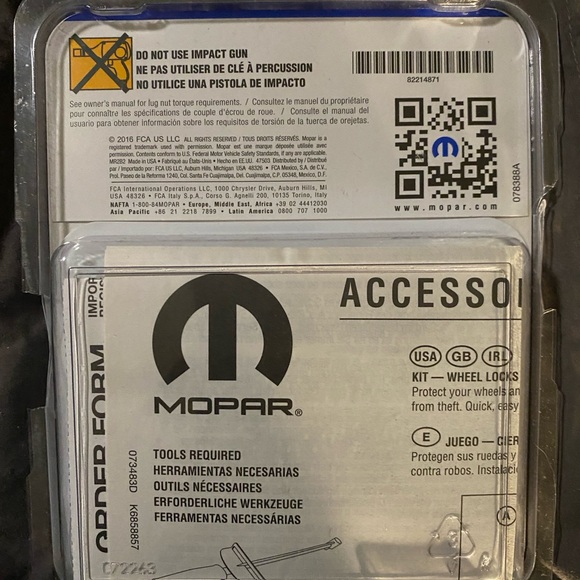 Brand New Jeep Wheel Lock Set of 5 - Picture 2 of 3